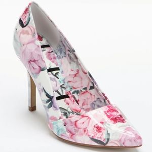 Floral Pointed Toe Heels by ELLE